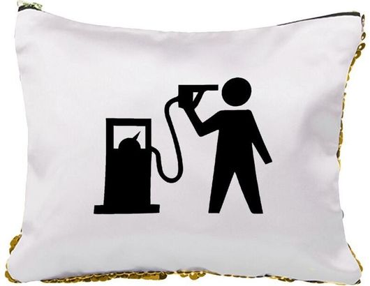 Νεσεσέρ Τσαντάκι Fuel Crisis με Πούλιες Sequin Χρυσό