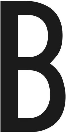 Αυτοκόλλητα Γράμματα Πινακίδων Αυτοκινήτου Lampa "B" 60x30mm