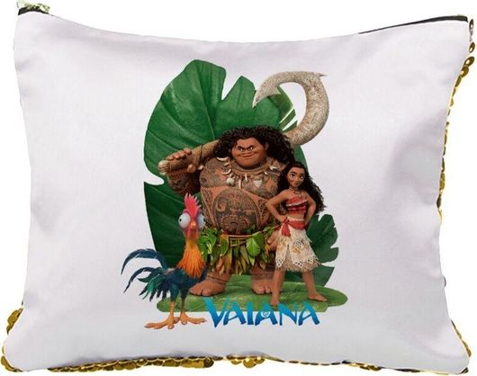 Νεσεσέρ Τσαντάκι Vaiana με Πούλιες Sequin Χρυσό