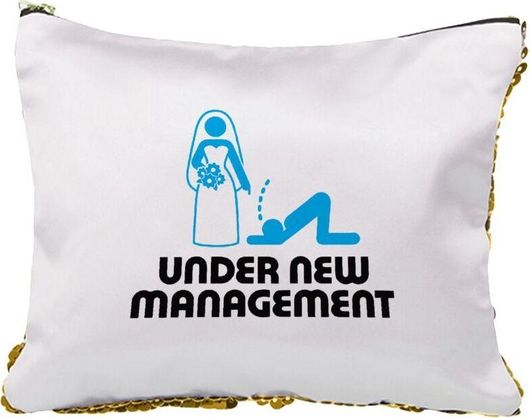 Νεσεσέρ Τσαντάκι Under New Management με Πούλιες Sequin Χρυσό