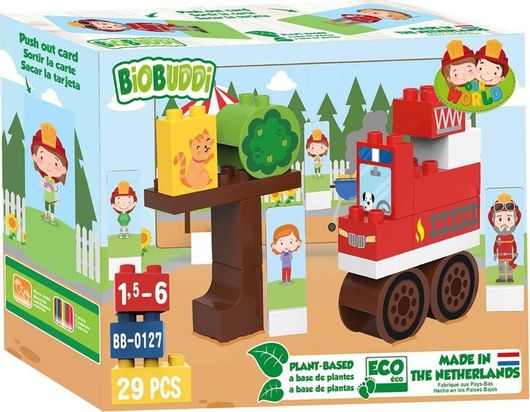 Τουβλάκια Biobuddi Πυροσβεστικό Όχημα BB-0127 29τμχ για 18+ Μηνών