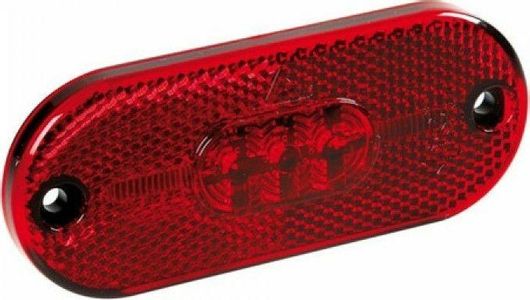 Φώς Όγκου Φορτηγού Lampa 5 LED 24V 10.8cm Κόκκινο