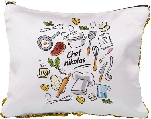 Νεσεσέρ Chef με Όνομα με Πούλιες Χρυσό