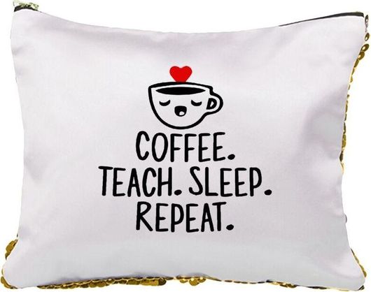 Νεσεσέρ Coffee Teach Sleep Repeat με Πούλιες Χρυσό