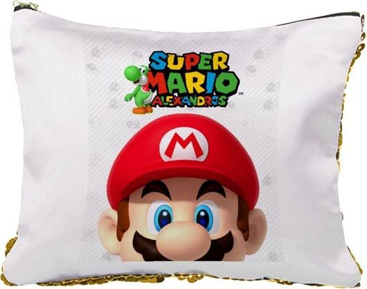 Νεσεσέρ Super Mario Head με Πούλιες Χρυσό