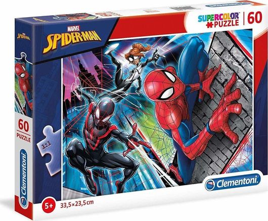 Παιδικό Παζλ Clementoni Spiderman 60τμχ για 5+ Ετών
