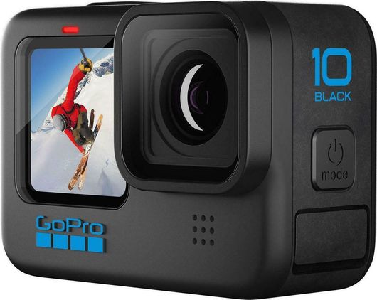 Action Camera GoPro Hero10 5K Υποβρύχια με WiFi με Οθόνη 2.27" Μαύρο