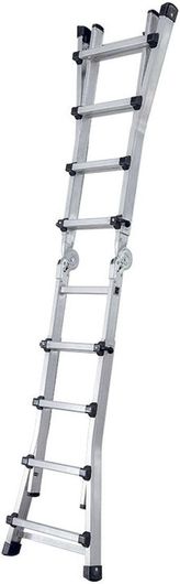 Σκάλα Αλουμινίου Bormann Pro Bhl9080 Διπλη 4+4 Πολλαπλών Χρήσεων Τηλεσκοπική