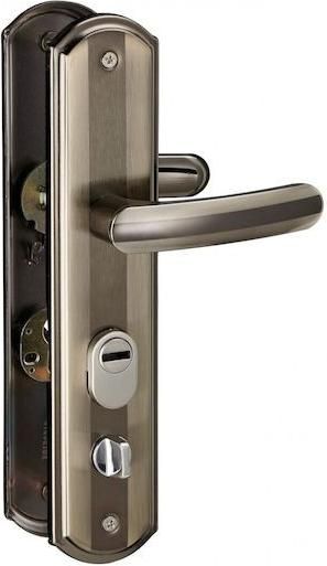 Πόμολα Πόρτας Thirard 92541 Στρογγυλά Αριστερά Πλάκα Ματ Ασημί