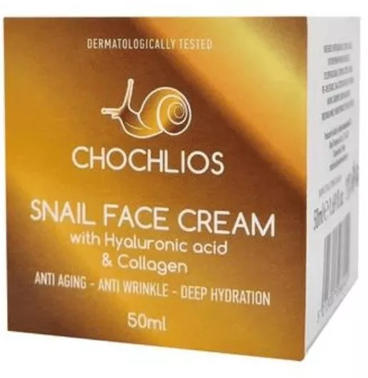 Κρέμα Προσώπου Qure Chochlios 24ωρη για Αντιγήρανση με Υαλουρονικό Οξύ & Έκκριμα Σαλιγκαριού 50ml