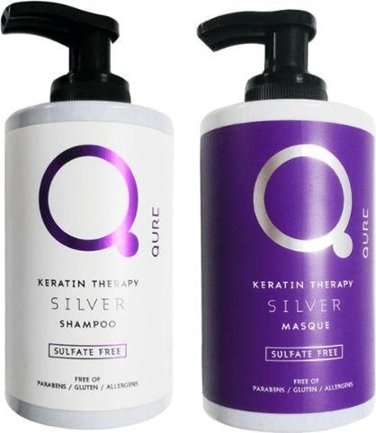 Περιποίηση Μαλλιών Qure Keratin Therapy Bundle Σαμπουάν & Μάσκα 2τμχ