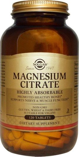 Solgar Magnesium Citrate 200mg 120 ταμπλέτες