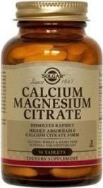 Solgar Calcium Magnesium Citrate 50 Ταμπλέτες