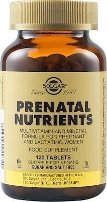 Solgar Prenatal Nutrients Συμπλήρωμα για την Εγκυμοσύνη 120 Ταμπλέτες