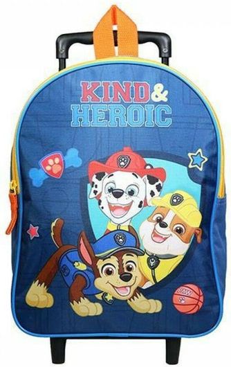 Σχολική Τσάντα Τρόλεϊ Νηπίου Bagtrotter Paw Patrol 25x11x32cm Μπλε