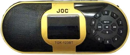 Ραδιόφωνο TGK-123BT Επιτραπέζιο Επαναφορτιζόμενο με Bluetooth & USB Χρυσό