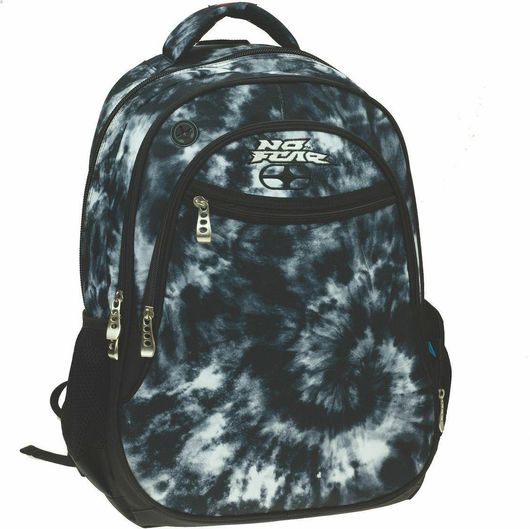 Σχολική Τσάντα Δημοτικού Back Me Up No Fear Tie Dye Πλάτης Οβάλ Μαύρο