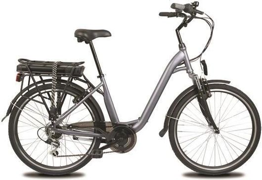 Ηλεκτρικό Ποδήλατο Eurolamp City 960-11000 26" Πόλης με 6 Ταχύτητες Ασημί