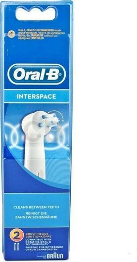 Oral-B Interspace Ανταλλακτικές Κεφαλές για Ηλεκτρική Οδοντόβουρτσα 2τμχ
