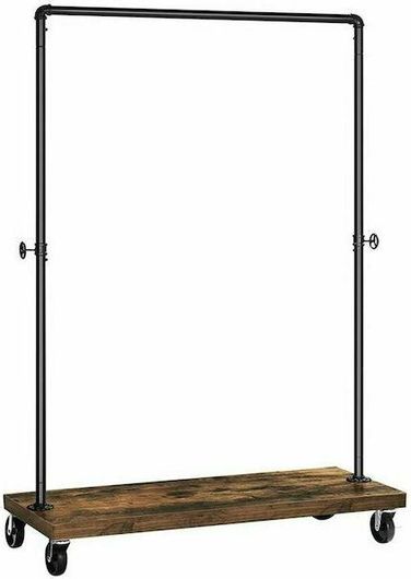 Μεταλλική Κρεμάστρα Ρούχων Δαπέδου 103.5 x 40 x 162 cm με Ρόδες Songmics HSR65BX