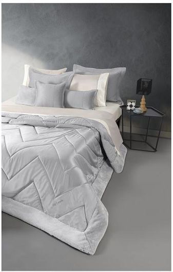 Σετ Guy Laroche Πάπλωμα Υπέρδιπλο 240x250cm με 2 Μαξιλαροθήκες New Chevron Silver 