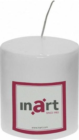 Κερί Inart 3-80-474-0033 Κορμός 10cm Λευκό
