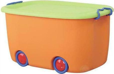 Παιδικό Κουτί Αποθήκευσης από Πλαστικό 47x30x24cm Πορτοκαλί
