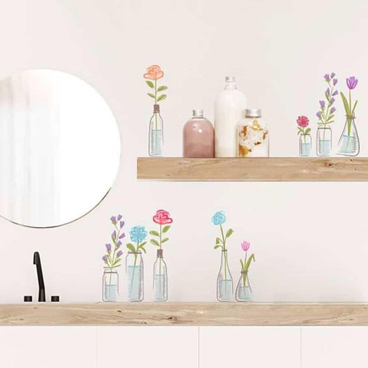 Αυτοκόλλητα Παιδικού Δωματίου Ango 54119 Little Vases Τοίχου Βινυλίου 72x58