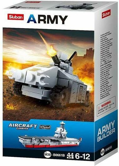 Τουβλάκια Sluban Army Aircraft Carrier 10 σε 1 44τμχ για 6+ Ετών