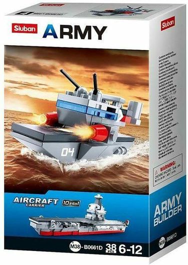 Τουβλάκια Sluban Army Aircraft Carrier 10 σε 1 38τμχ για 6+ Ετών