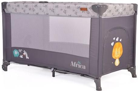 Παρκοκρέβατο Cangaroo Africa 125x65cm Γκρι