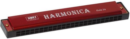 Μουσικό Παιxνίδι Φυσαρμόνικα 640075 24A με 24 Νότες Μεταλλικό 17.5cm Φούξια για 3+ Ετών