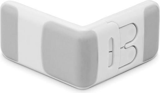 Inofix Προστατευτικό για Ντουλάπια & Συρτάρια με Αυτοκόλλητο από Πλαστικό Λευκό 7.6x7.6cm