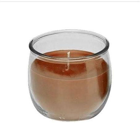 Κερί Candil ALB010605 σε Βάζο Κανέλα 30 Ωρών 7.5x7cm Καφέ