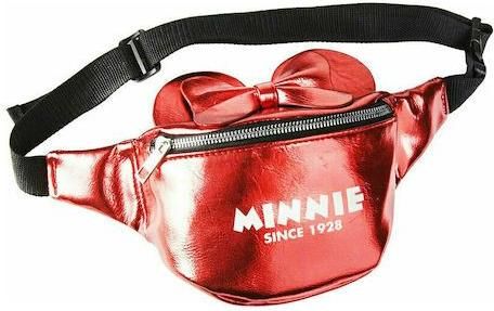 Τσάντα Μέσης Minnie Mouse Μεταλλικό Disney Κόκκινο