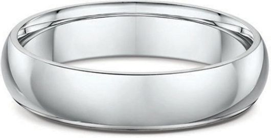 Βέρα Γάμου Goldjewels VR157.9K από Λευκόχρυσο 9K 5mm Τιμή ανά Τεμάχιο