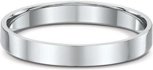 Βέρα Γάμου Goldjewels VR163.9K από Λευκόχρυσο 9K 3mm Τιμή ανά Τεμάχιο