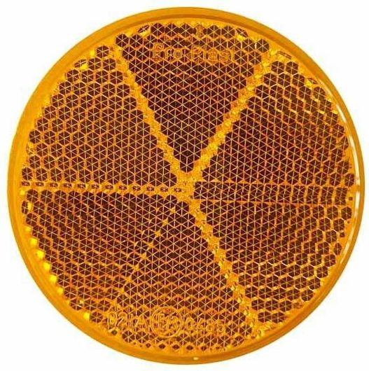 Αντανακλαστικό Αυτοκόλλητο Proplast Στρόγγυλο 60mm 1τμχ Πορτοκαλί