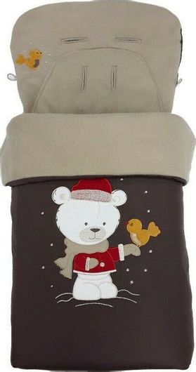 Ποδόσακος Καροτσιού Beboulino Bear Καφέ