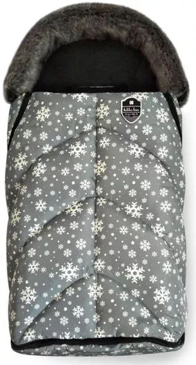 Ποδόσακος Καροτσιού Kikka Boo Shiny Snow Flakes Γκρι