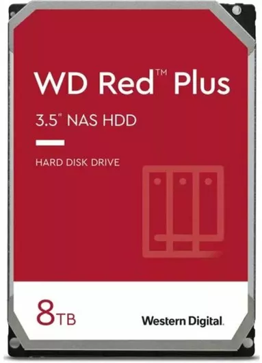 HDD Σκληρός Δίσκος NAS Western Digital Red Plus 8TB 3.5" SATA ΙΙΙ 128MB 5640rpm WD80EFZZ