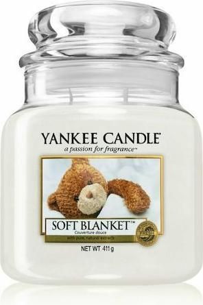 Κερί Yankee Candle Αρωματικό σε Βάζο Soft Blanket Λευκό