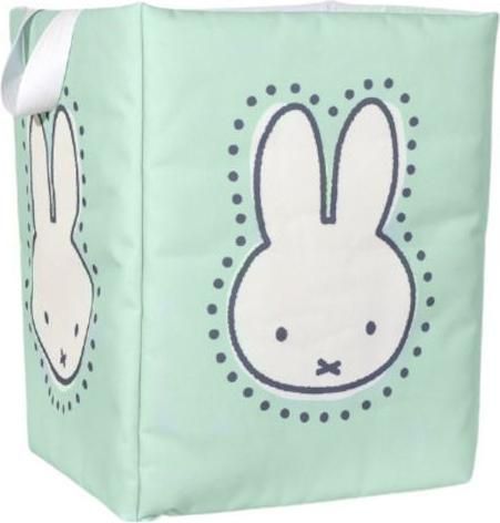 Παιδικό Καλάθι Αποθήκευσης Baby Oliver Υφασμάτινο Miffy 35x35x45cm Πράσινο
