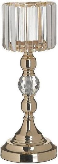 Κηροπήγιο Inart 3-70-233-0059 Μεταλλικό 16x40cm Χρυσό