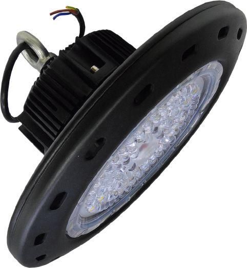 Φωτιστικό Καμπάνα GloboStar 100W με Ενσωματωμένο Led 14000lm Φ29xΥ17cm Ψυχρό Λευκό Μαύρο