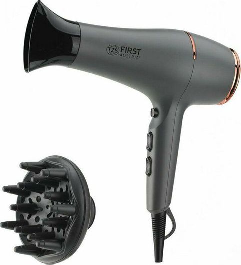 Πιστολάκι Μαλλιών First Austria Ionic με Φυσούνα 2200W Μαύρο