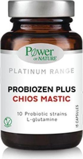 Power Of Nature Platinum Range Probiozen Plus Chios Mastic Προβιοτικά 15 Κάψουλες