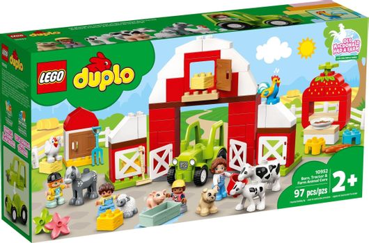 Lego Duplo Barn, Tractor Farm Animal Care για 4+ Ετών