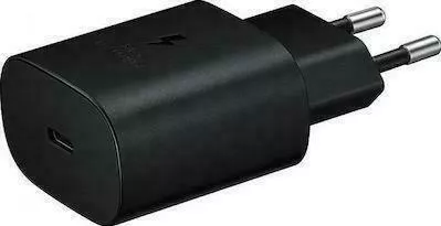 Φορτιστής Κινητού Samsung EP-TA800E με Θύρα USB-C 25W Μαύρο