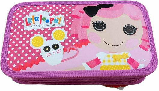 Κασετίνα Lalaloopsy Γεμάτη με 2 Θήκες 12x20cm Ροζ